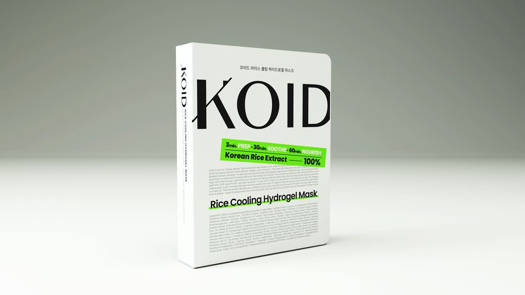 KOID Rice Cooling Hydrogel Mask - 3D Box